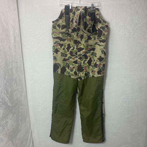 VTG Walls Blizzard Pruf Insulated Bib Overalls XL Duck Jacket Quilted USA 42-44 - Picture 1 of 11